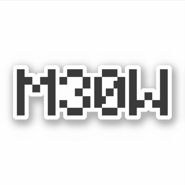 M30W [Leetspeak Animal Sounds] Aufkleber (Vorderseite)