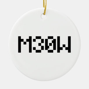 M30W [Leetspeak Animal Sounds] Keramik Ornament