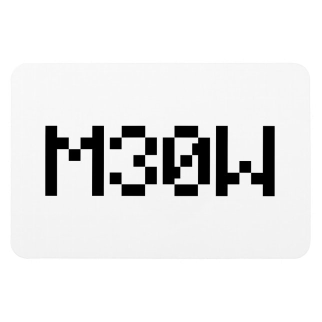M30W [Leetspeak Animal Sounds] Magnet (Horizontal)