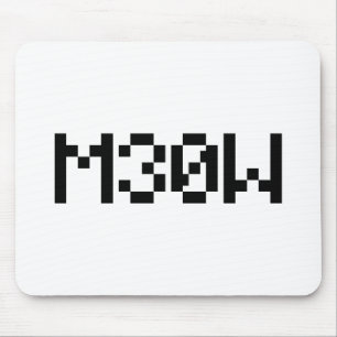 M30W [Leetspeak Animal Sounds] Mousepad