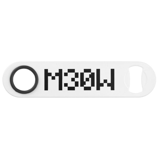 M30W [Leetspeak Animal Sounds] Speed Flaschenöffner (Vorderseite (Horizontal))