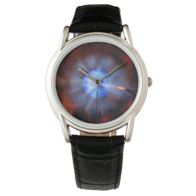 M33 Schwarzes Loch im Raum Armbanduhr (Vorderseite)