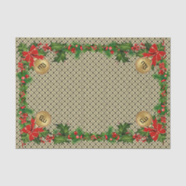 m3 KARIERTES Weihnachtsgeschenkpapier Seidenpapier