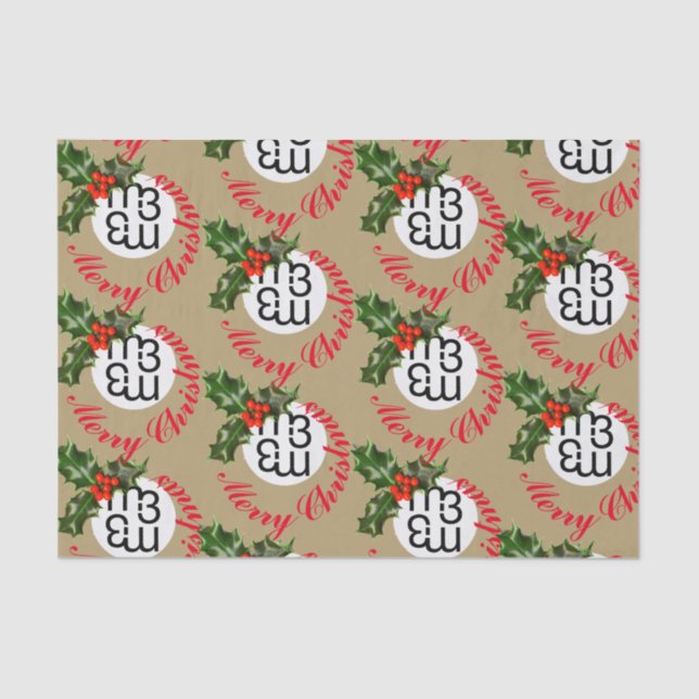 m3 Weihnachtsgeschenkpapier Seidenpapier (Vorderseite)