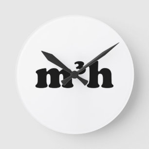 m3h runde wanduhr