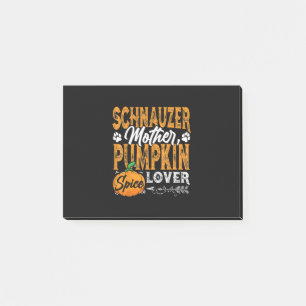M3SSS Miniatur Schnauzer Dogengeschenk Halloween F Post-it Klebezettel