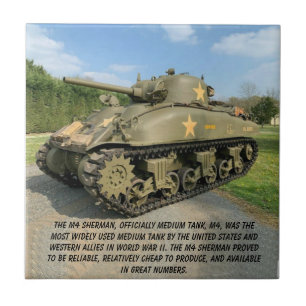 M4 SHERMAN TANK FLIESE