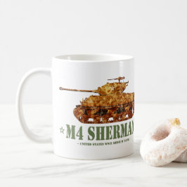 M4 Sherman Weltkrieg Zweiter Amerikanischer Mittel Kaffeetasse