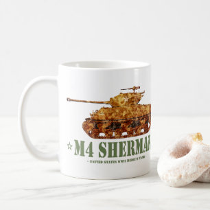M4 Sherman Weltkrieg Zweiter Amerikanischer Mittel Kaffeetasse