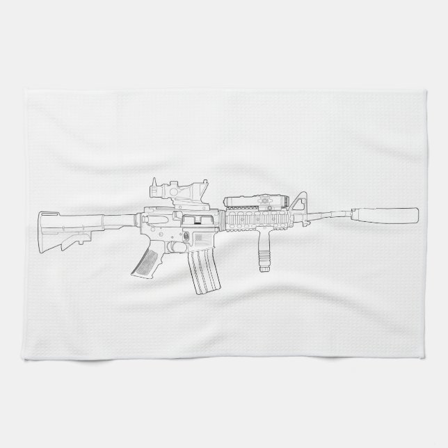 M4 SOPMOD Geschirrtuch (Horizontal)