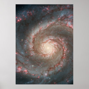 M51 kolossales Plakat - Strudel-Spiralarm