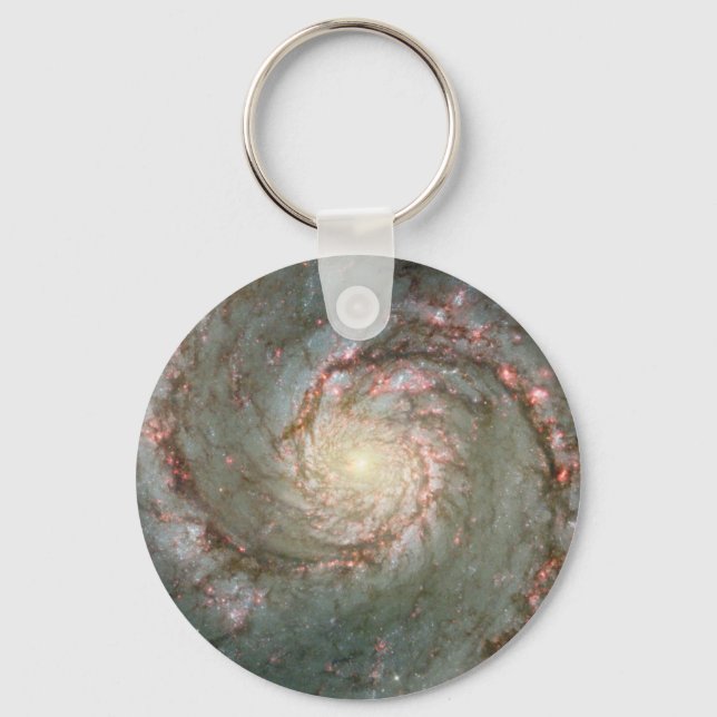 M51 Whirlpool Astronomie Schlüsselanhänger (Vorderseite)