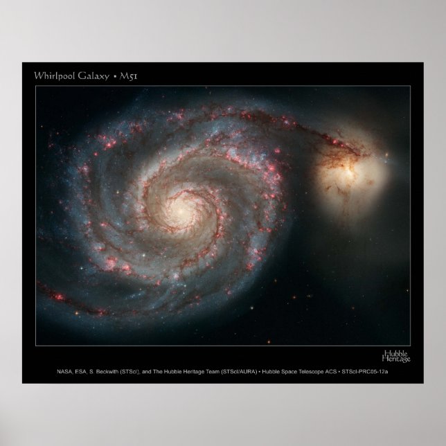 M51 Whirlpool Galaxy Poster (Vorne)