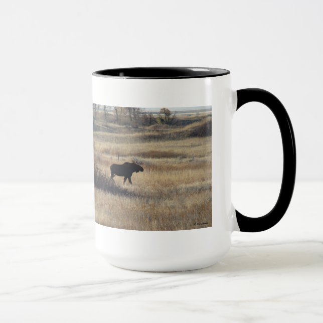 M5 Bull Elch in den Sandbergen Tasse (Rechts)