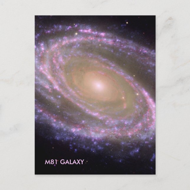 M81 GALAXY POSTKARTE (Vorderseite)