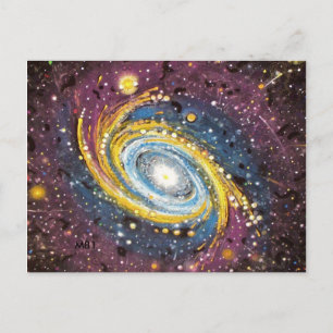 M81 Spiralgalaxie Postkarte