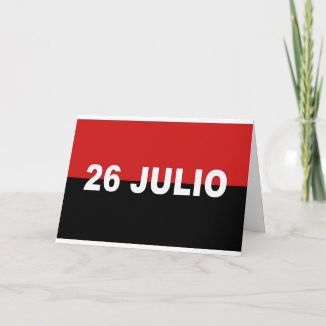 M-26-7 Flag - Bandera del Movimiento 26 de Julio. Karte (Vorderseite)