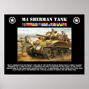 M-4 Sherman Behälter-Plakat Poster