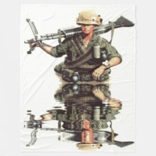 M-60 IN VIETNAM FLEECEDECKE