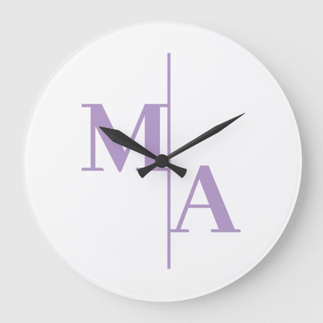 M & A Clock Große Wanduhr (Vorderseite)
