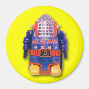 M. Atomic Toy Robot Round Magnet