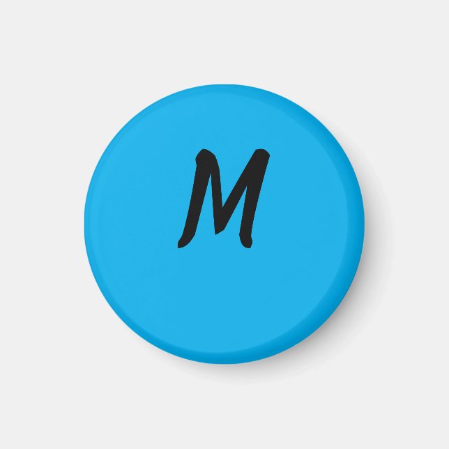 M auf einem Blau Magnet (Vorne)
