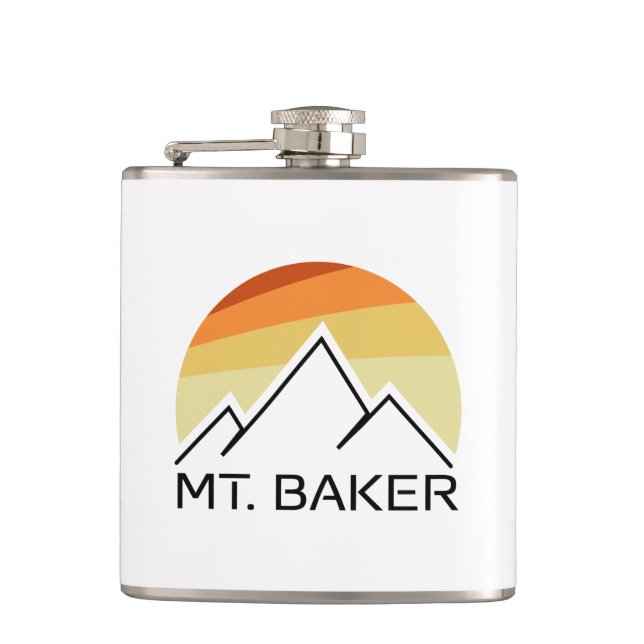 M. Baker Retro Flachmann (Vorderseite)