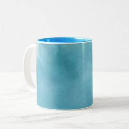 M blue zweifarbige tasse