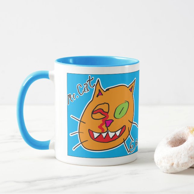 M. Cat par Eli Coffee Mug (Avec donut)