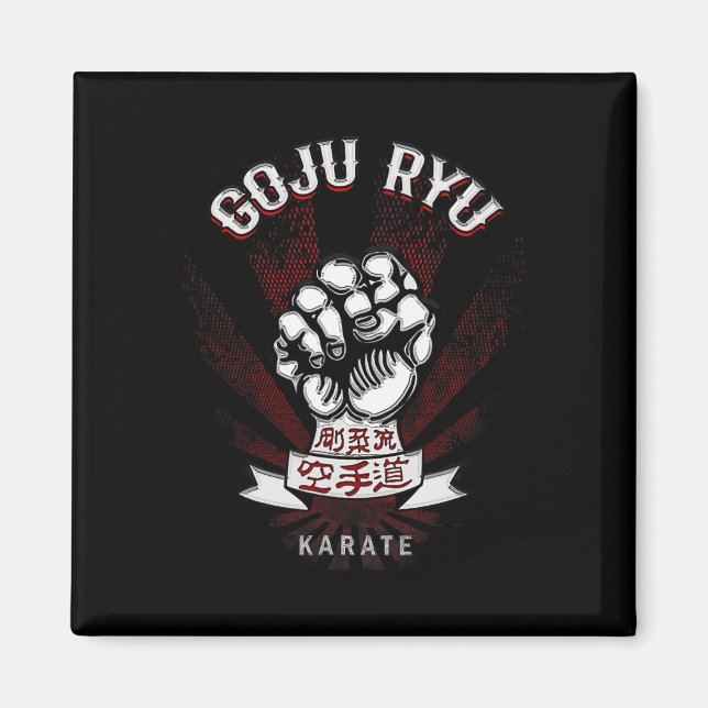 M Dam Goju Ryu Karate - Erwachsene Magnet (Vorne)