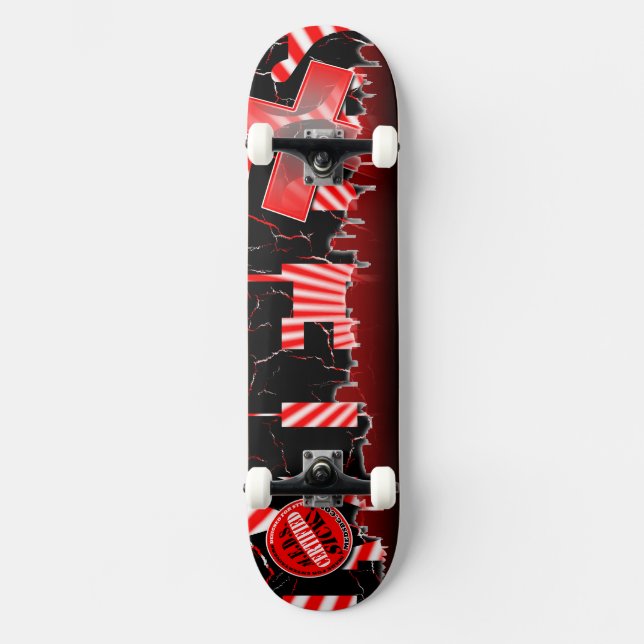 M.E.D.S. "Vancouver, BC" Skate-Plattform Skateboard (Vorderseite)