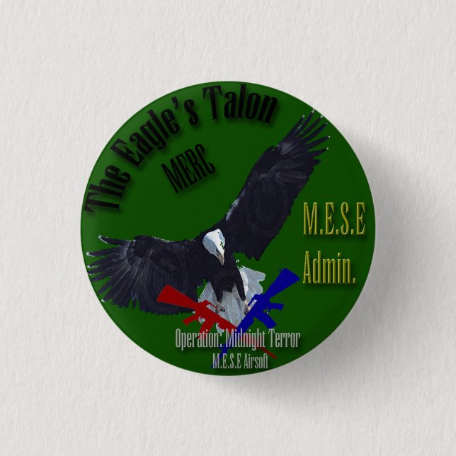 M.E.S.E Airsoft Operation: Mitternachtsterror Button (Vorderseite)