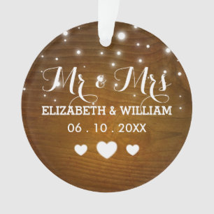 M. et Mme rustiques Wedding Hearts Christmas
