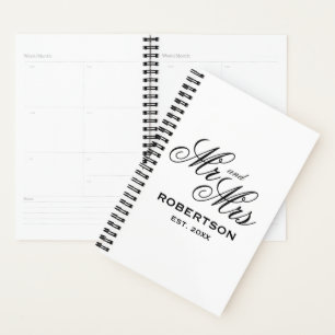 M. et Mme spiral wedding planner pour le couple