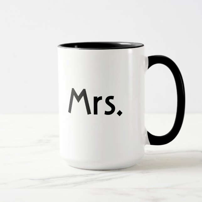M. et Mme tasse ont placé - les tasses noires et (Droite)