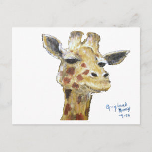 "M. G. Giraffe" Carte postale horizontale