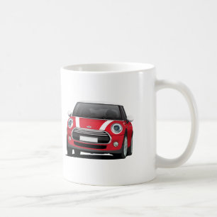M Hatch Cooper (F56) zwei Bild Tasse, weiß - rot Kaffeetasse