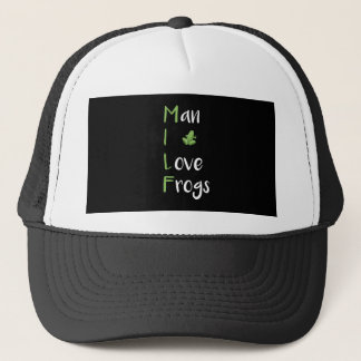 M.I.L.F. - Mann, I Liebe Frogs Vintag Funny Unisex Truckerkappe