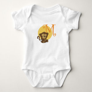 M ist für den Affen Baby Strampler