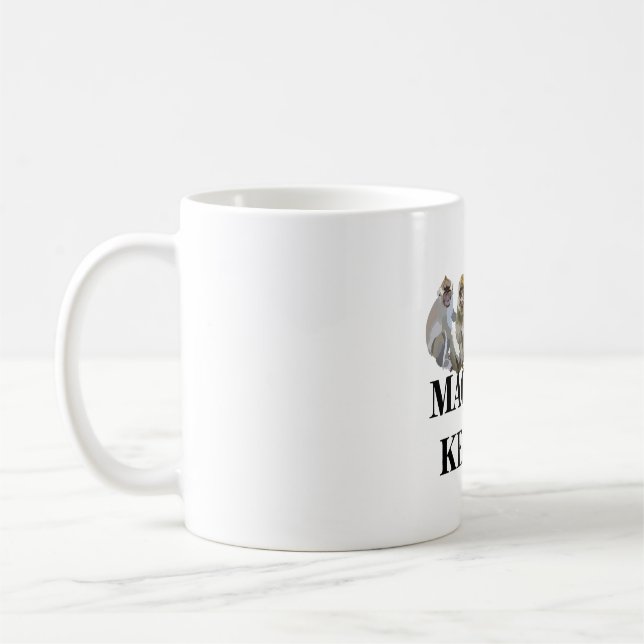 M ist für Macaque Keeper Kaffeetasse (Links)