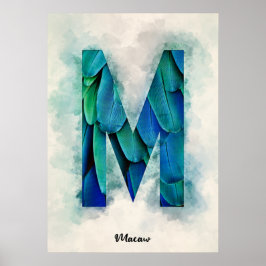 M ist für Macaw Poster