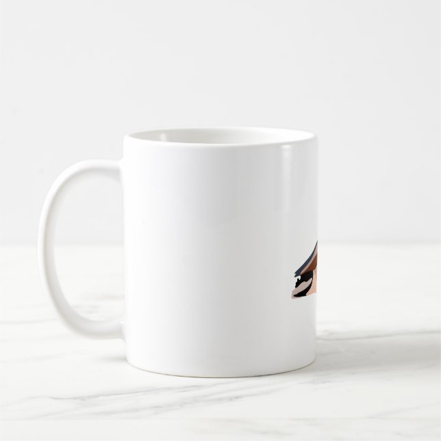 M ist für Mallard Duck Kaffeetasse (Links)