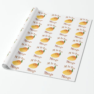 M ist für Mango Geschenkpapier