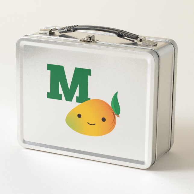 M ist für Mango Metall Brotdose (Vorderseite)