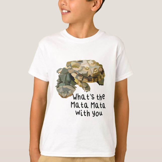 M ist für Mata Mata Turtle T-Shirt (Vorderseite)
