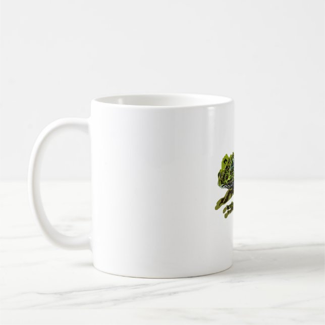 M ist für Mossy Frog Kaffeetasse (Links)