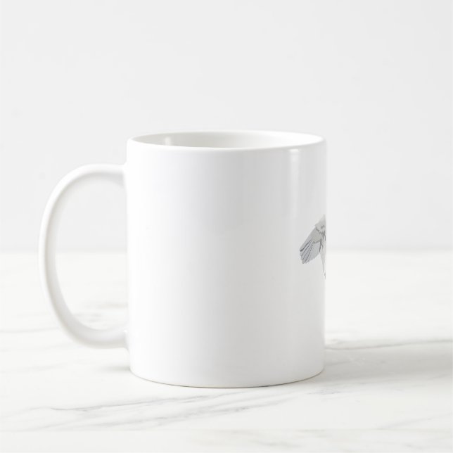M ist für Mute Swan Kaffeetasse (Links)