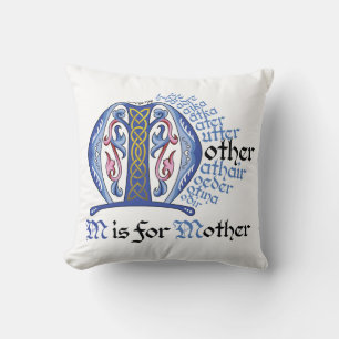 M ist für Mutter Pillow Kissen