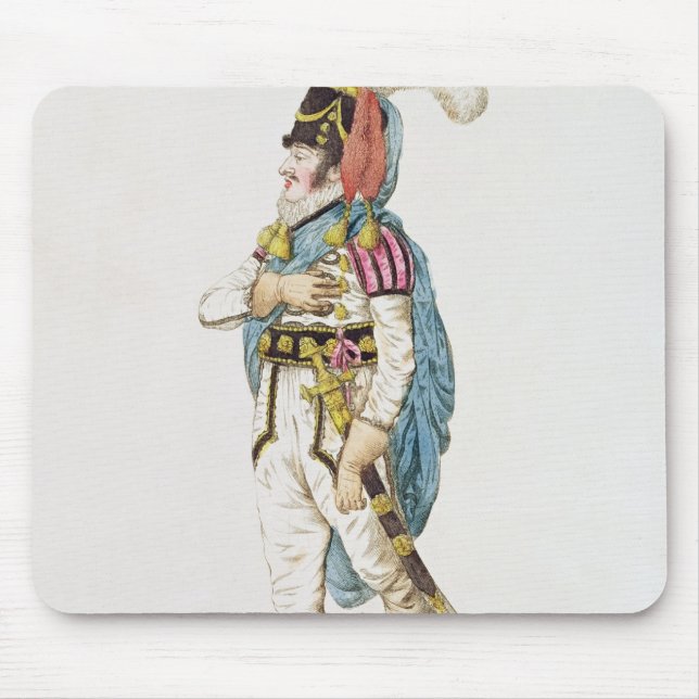 M.John Braham der Charakter von Orlando, 1802 Mousepad (Vorne)