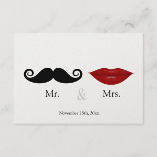 M. & la Mme (Lèvres et la Stache) Mariage RSVP